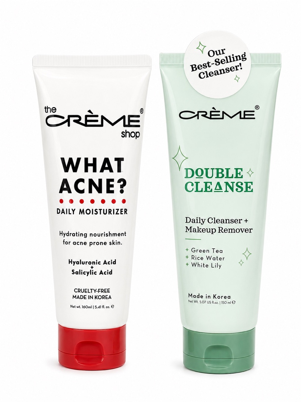 The Crème Shop Daily Moisturizer Daily Cleanser-Makeup Remover -